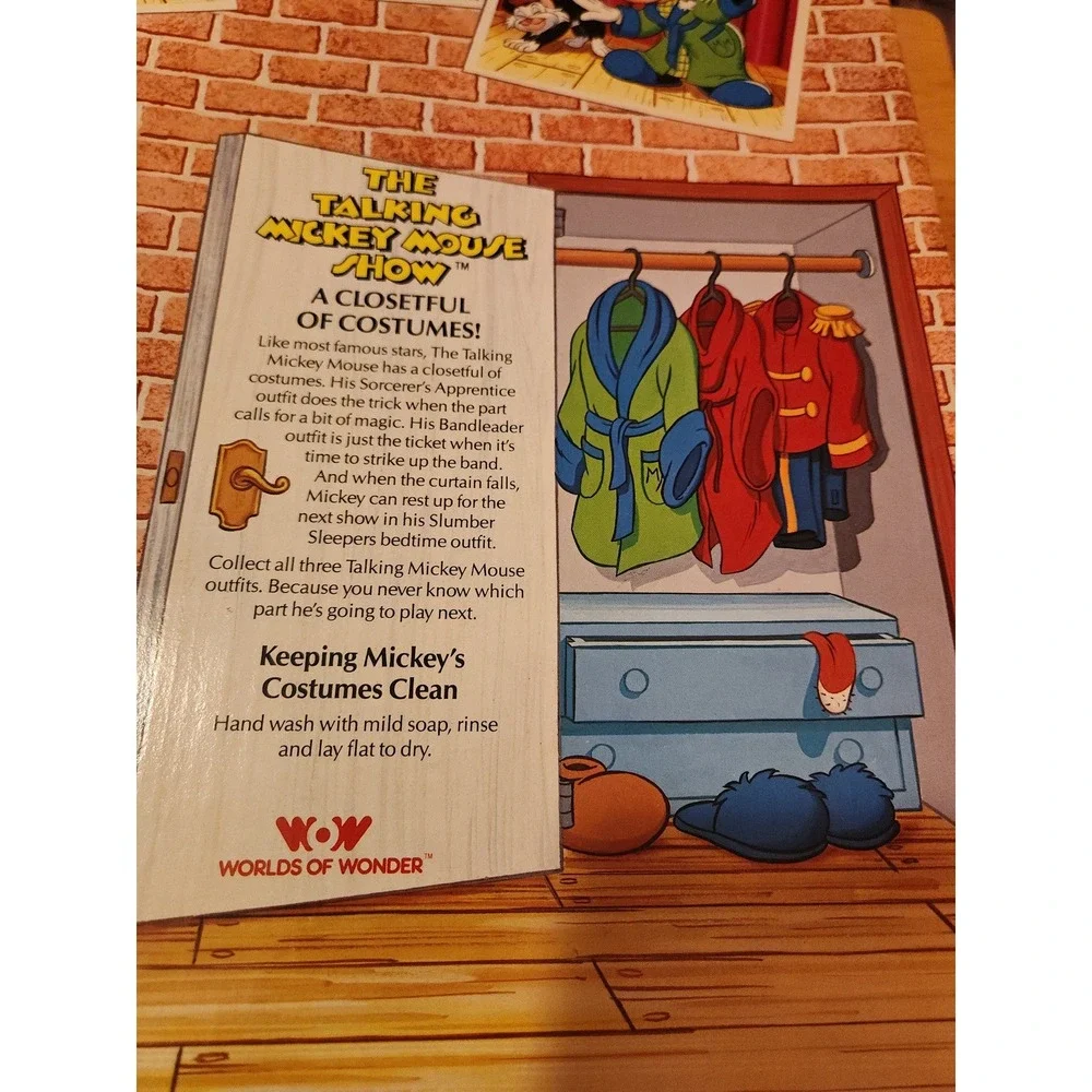 Mickeys Costume Closet Band Leader Outfit Talking Mickey Mouse Worlds of Wonder